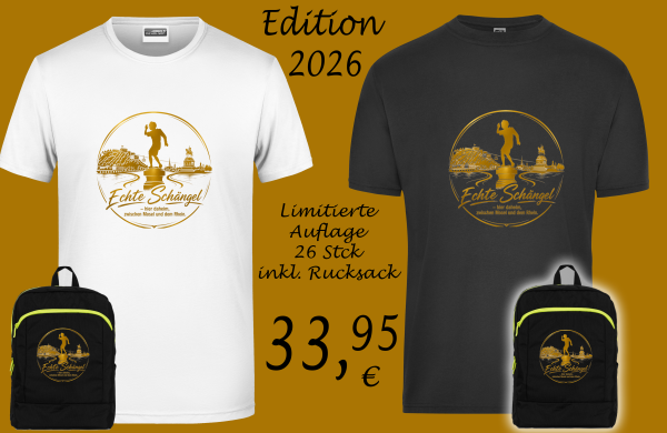 T-Shirt Edition26 Gold Set "Echte Schängel"